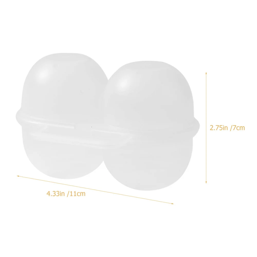 2Pcs Outdoor Egg Boxes Portable Egg Holders Shockproof Egg Cases Camping Egg Storage Boxes