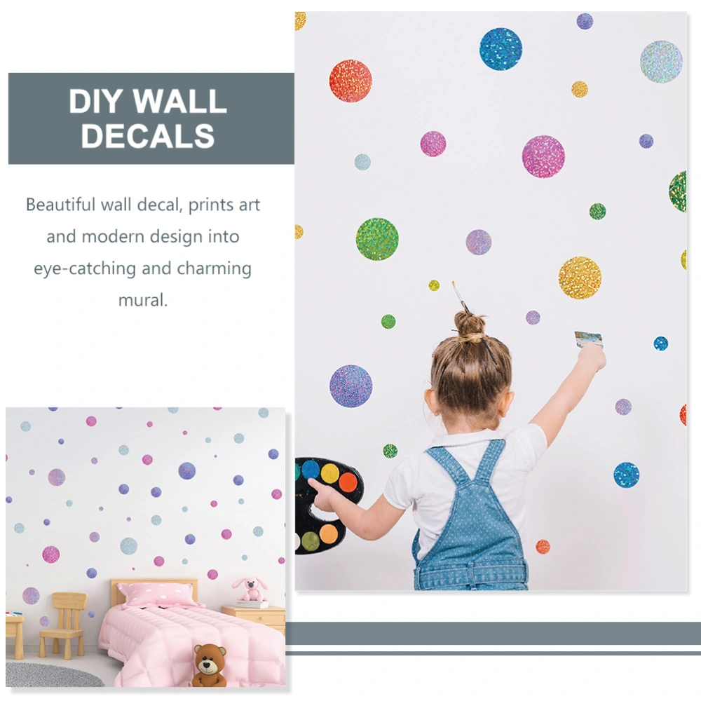 5 sheets of Round Dot Design Wall Stickers Playroom Wall Decals Kids Bedroom Decals