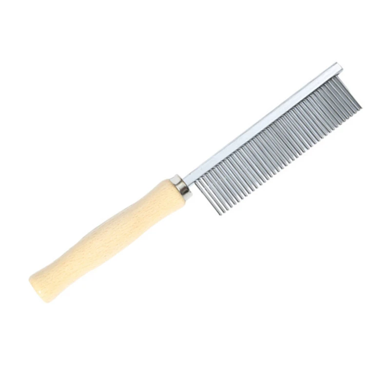 Dog Comb Cat Comb  Removing Matted Fur Comb  Grooming Comb  with Stainless Steel Teeth Handle