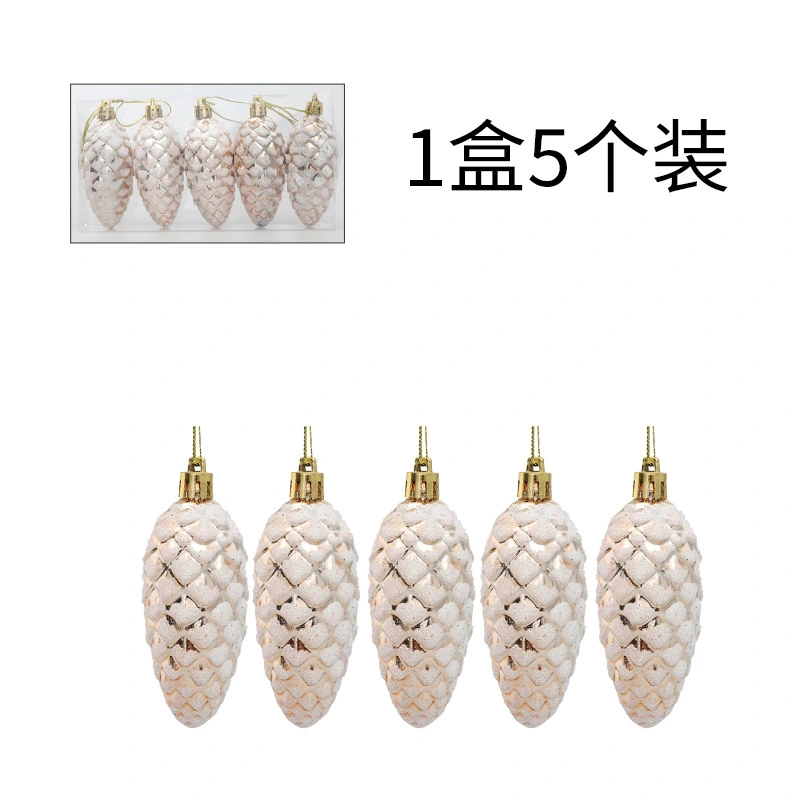 10pcs Pine Cones Pendant Charms Christmas Tree Ornaments Xmas Party Hanging Decorations