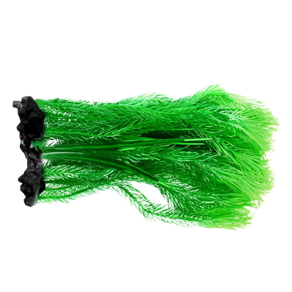 1PC Plastic Simulated Water Grass Fish Tank Decorations Artificial Myriophyllum Spicatum Decor Aquarium Landscape Decoration for Fish Tank Decor (Green)