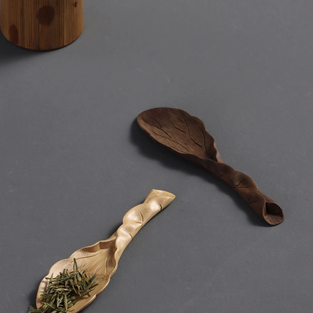 Practical Bamboo Tea Spoon Bamboo Craft Tea Scoop Tea Set Accessory for Home