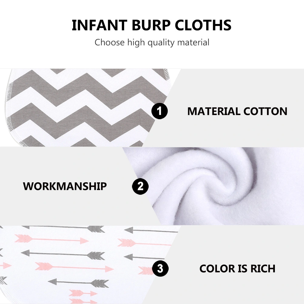 4 Pcs Infant Burp Cloths Newborn Cotton Drool Towels Baby Sweat Absorbent Cloth