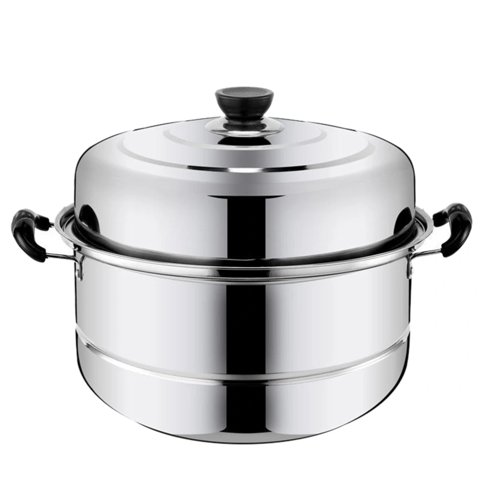 1pc Stainless Steel Steamer Soup Pot Multipurpose Pot Kitchen Supply Kitchenware