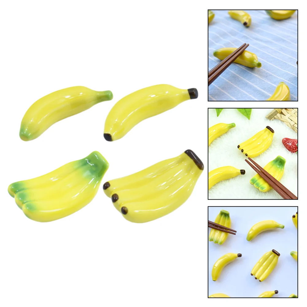 Banana Shape Chopsticks Rests Ceramics Chopsticks Holder Dinner Table Decor