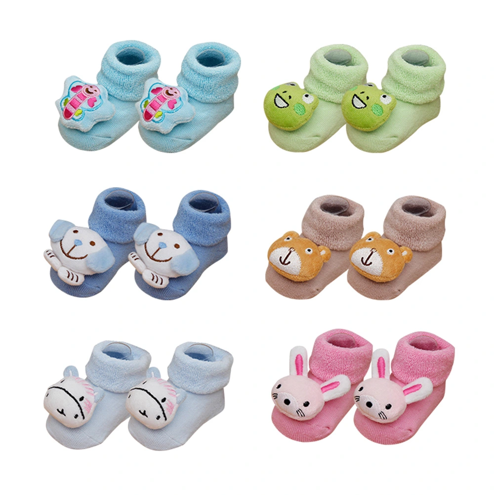 Children Cotton Autumn Winter Baby Socks Warm Non-slip Floor Socks Boys Baby Cotton Winter Socks for 0-9Months (Random Style)
