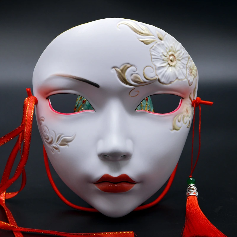 Party Cosplay Mask Prop Chinese Style Women Mask Masquerade Mask for Performance