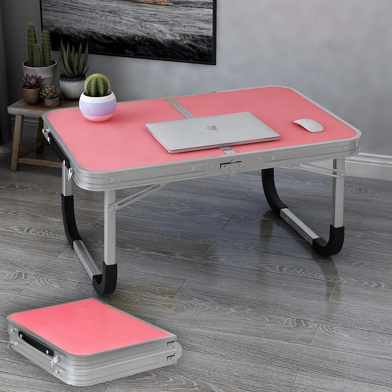 Folding Table Metal Small Folding Side Table Portable Dorm Desk Outdoor Metal Table