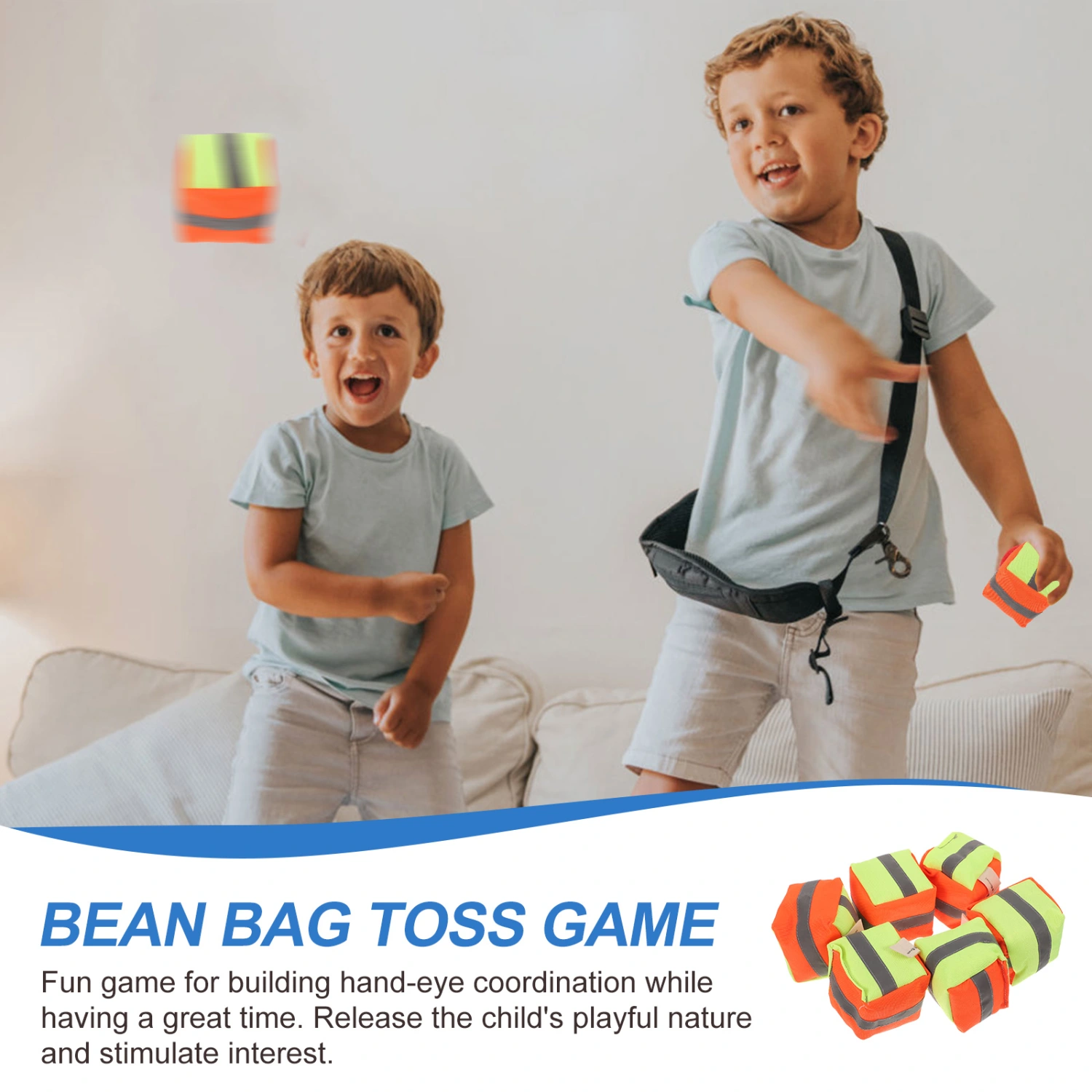 6pcs Kids Throwing Bean Bags Tossing Game Bean Bags Outdoor Small Toss Bean Bags