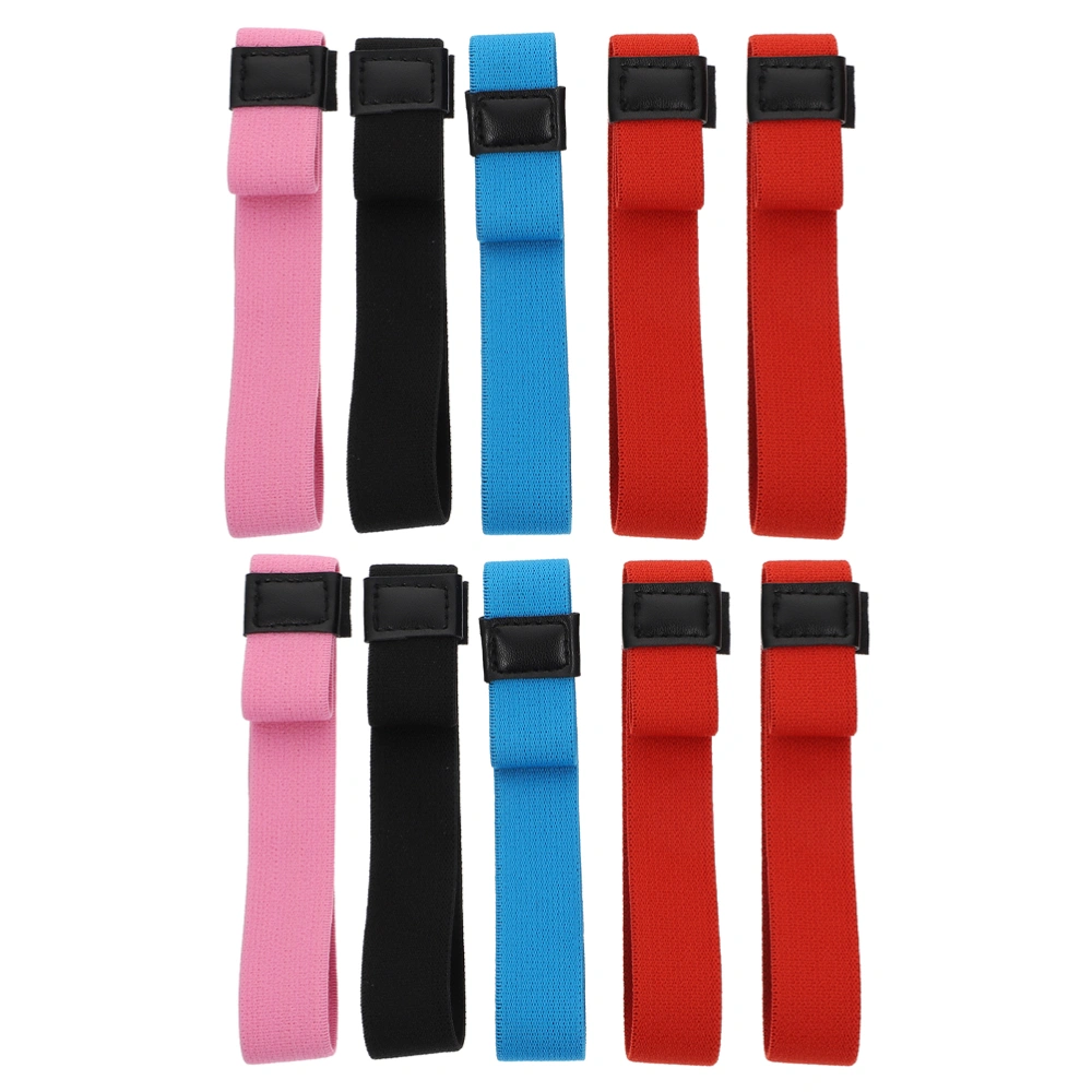 10Pcs Colorful Bento Box Straps Fixing Straps Lunch Container Box Straps (Random Color)