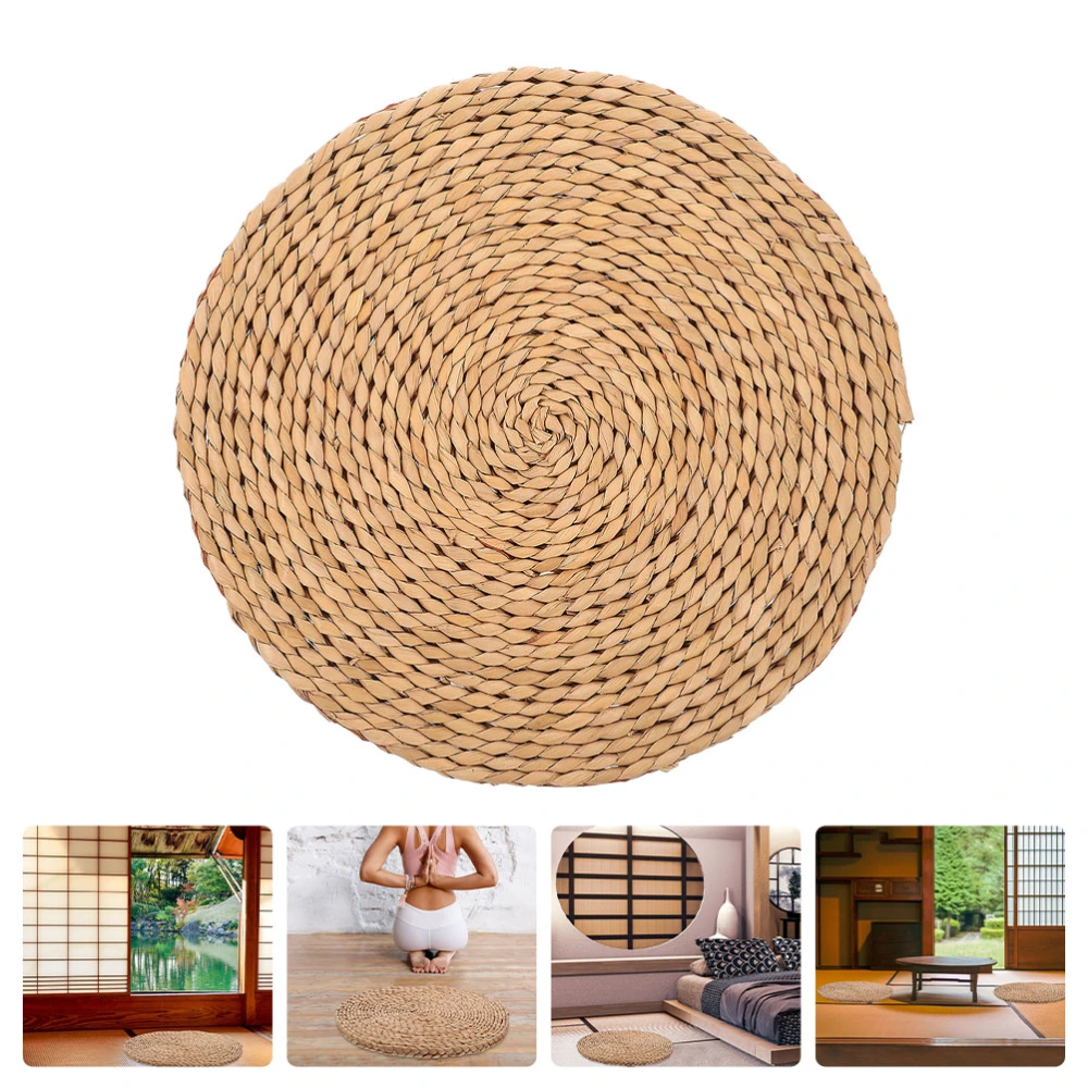 Thickened Woven Seating Mat Yoga Meditation Cushion Outdoor Picnic Floor Pad