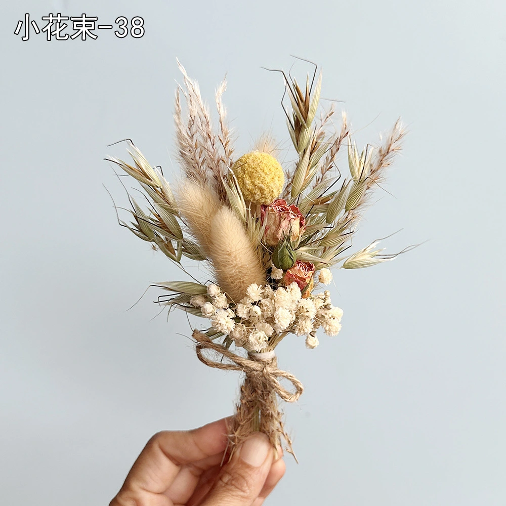 6pcs Mini Dried Flower Bouquet Realistic Dried Flower Bouquet Party Bridesmaid Gift