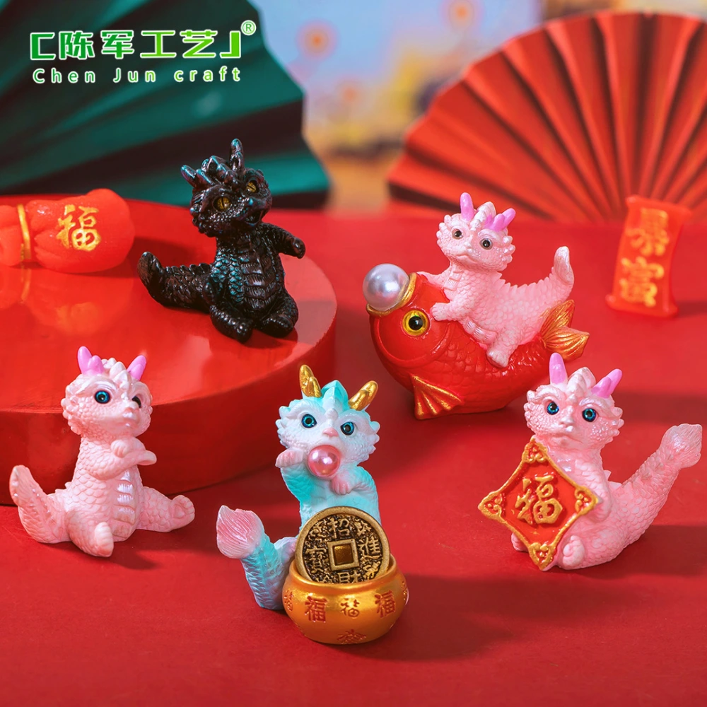 10Pcs Resin Craft Mini Dragon Resin Dragon Party Favors Dragon Statue Resin Dragon Decorations