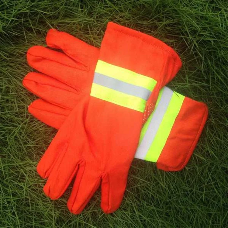 1 Pair of Emergency Rescue Gloves Heat Resistant Gloves Durable Firemen Rescue Glove Hand Protectors
