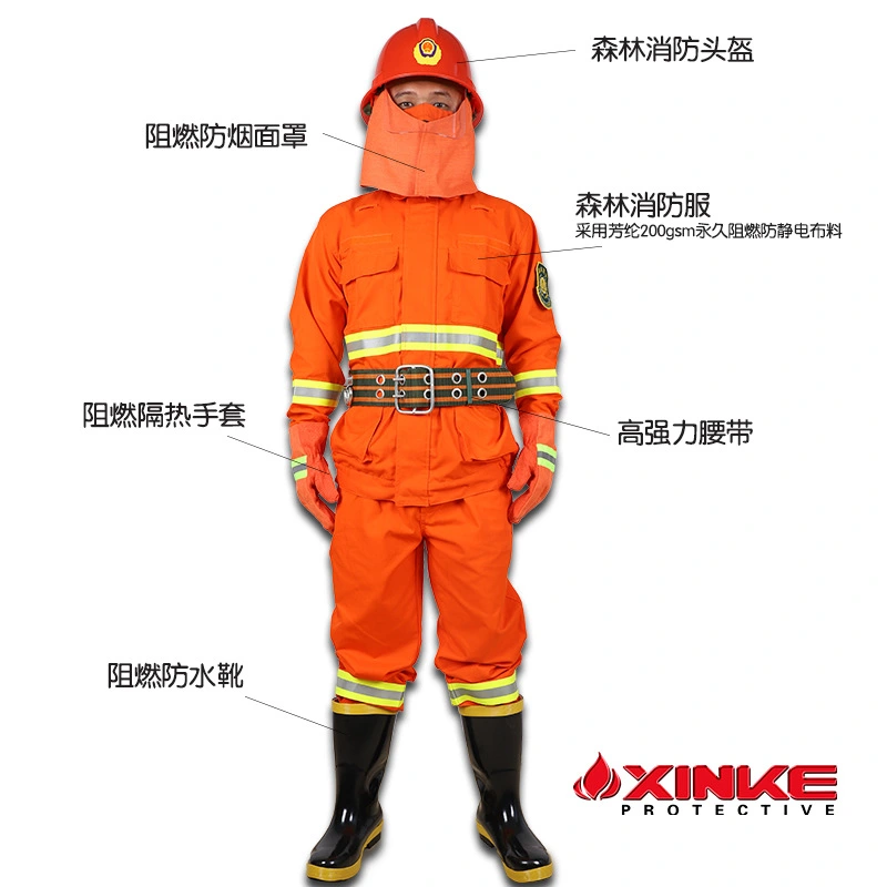 1 Pair of Emergency Rescue Gloves Heat Resistant Gloves Durable Firemen Rescue Glove Hand Protectors