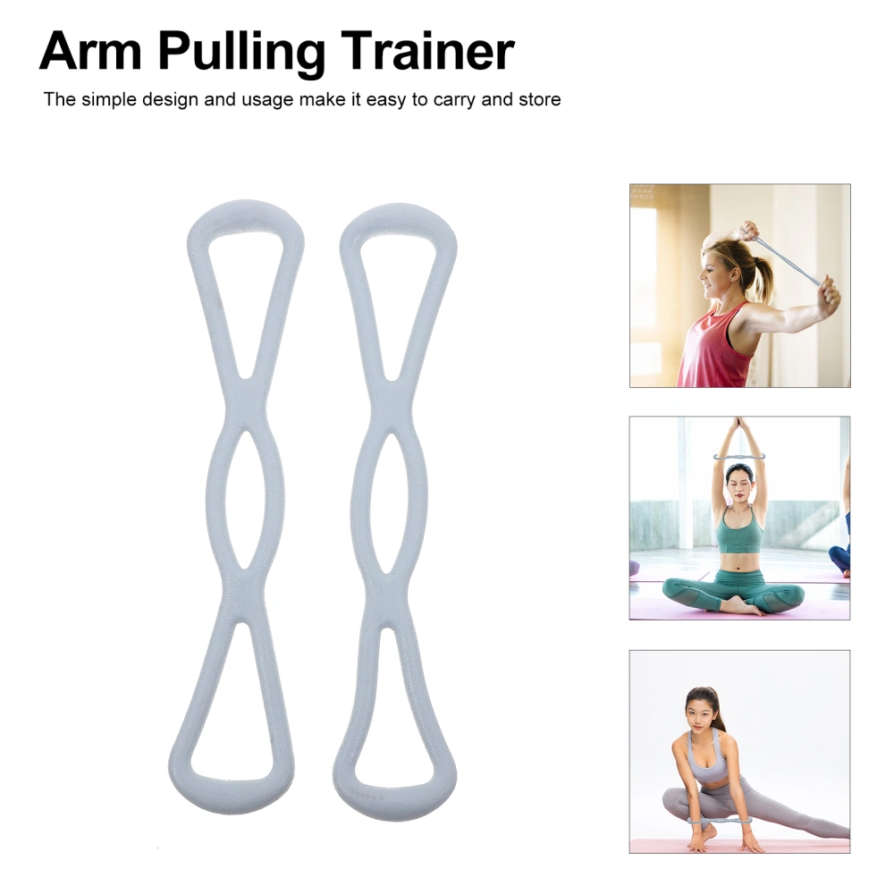 2Pcs Fitness Equipments Stretchy Arm Pulling Trainer Female Back Chest Expander