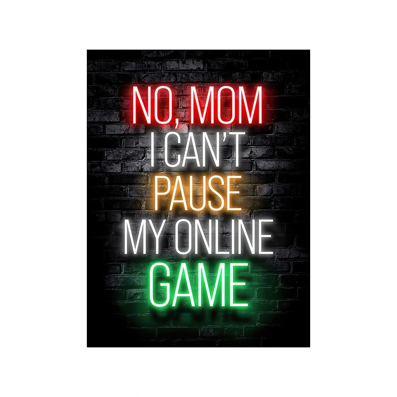 Video Gamer Room Decor Gaming Wall Art Neon Gaming Room Decor Game Room Poster