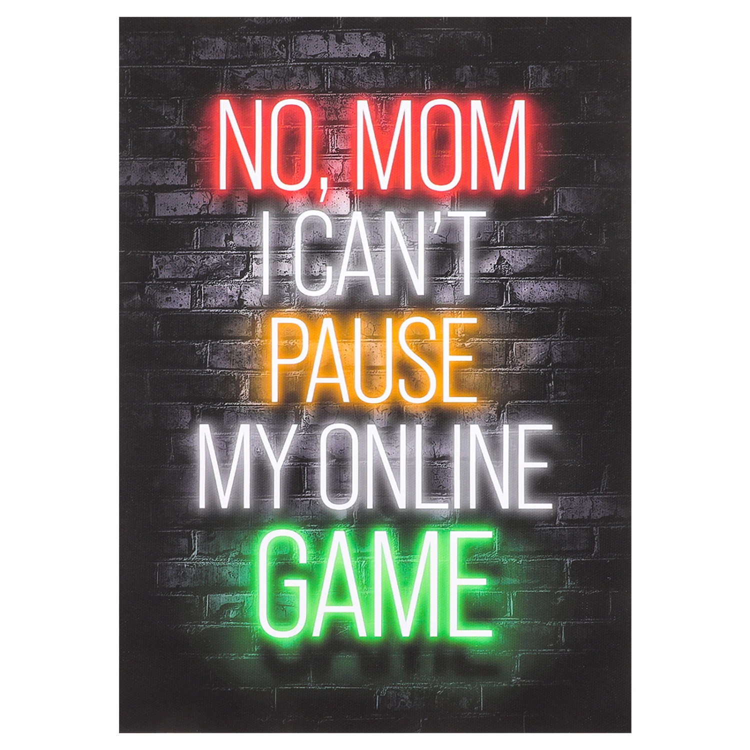 Video Gamer Room Decor Gaming Wall Art Neon Gaming Room Decor Game Room Poster