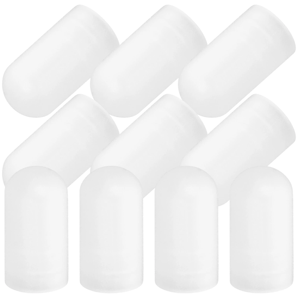 10pcs Drum Mute Tips Drumstick Caps Silicone Drumstick Silent Tips Drum Practice Tips