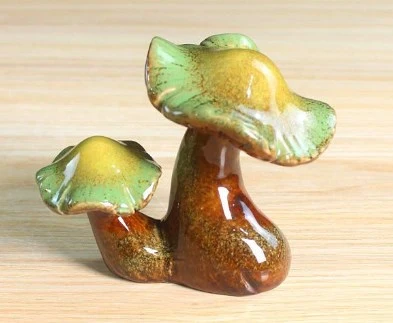 Mushroom Figurine Flowerpot Mushroom Statue Tabletop Mushroom Ornament Accessory