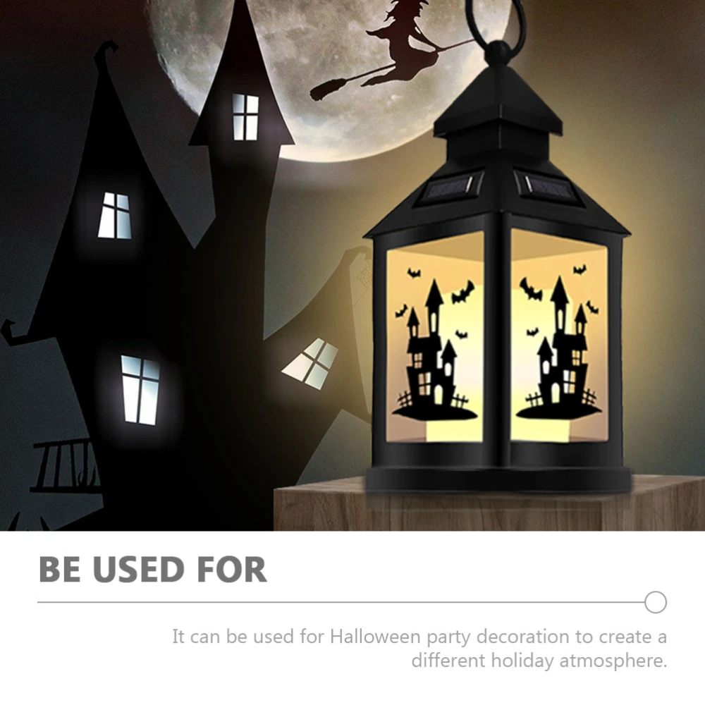 Halloween Lantern Portable Solar Lamp Ghost Festival Party LED Decoration