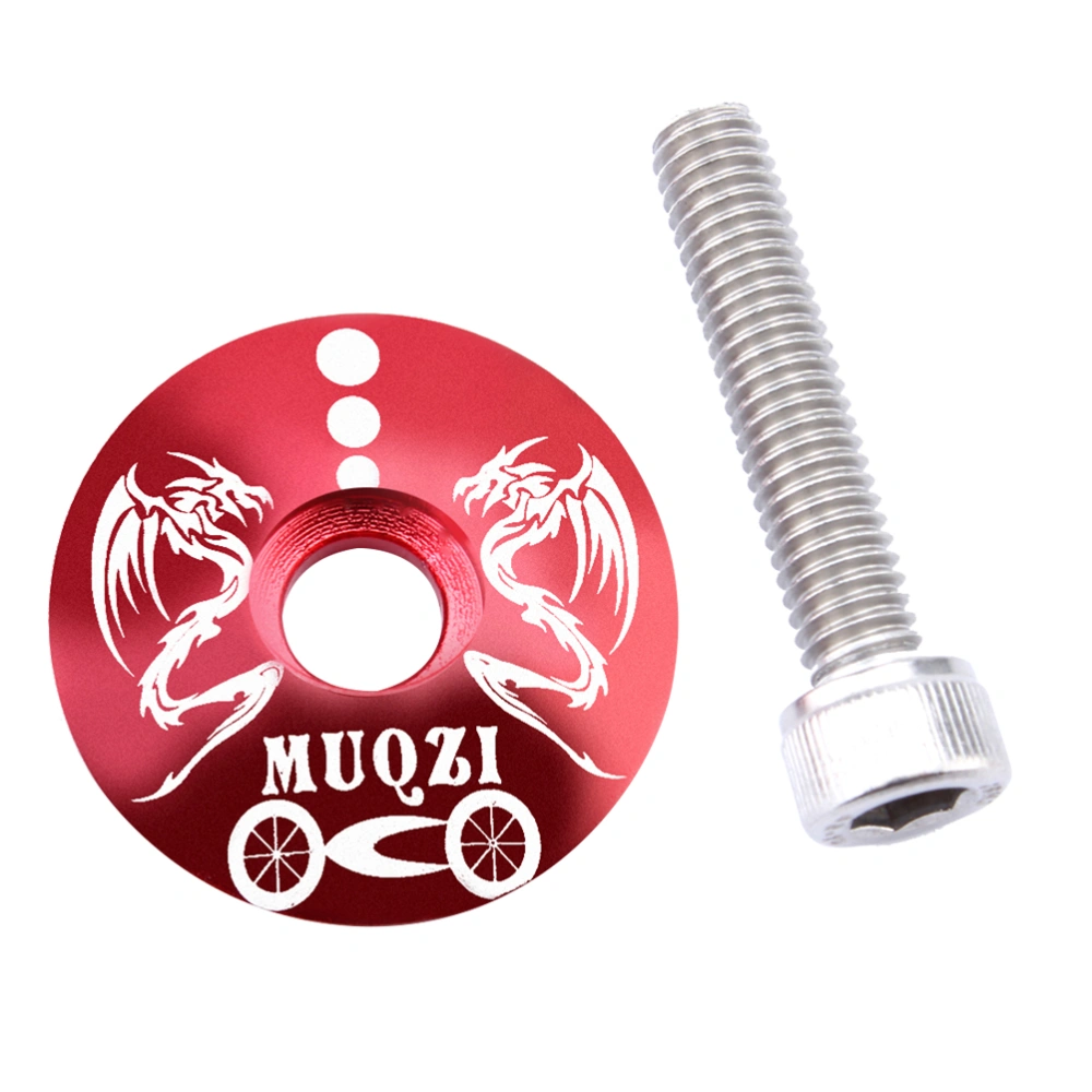 28.6mm General Aluminum Alloy Headset Screw for Mountain Highway Bicycle(Red)