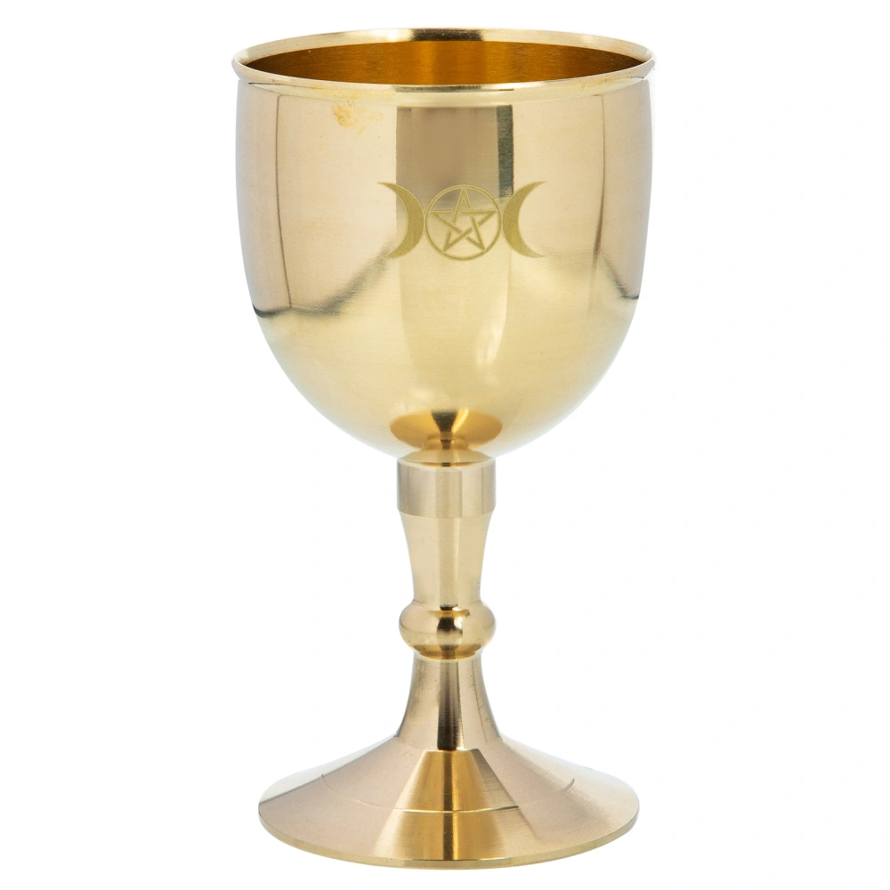 Copper Worship Cup Decorative Buddhist Offering Cup Exquisite Wine Cup Household Holy Cup