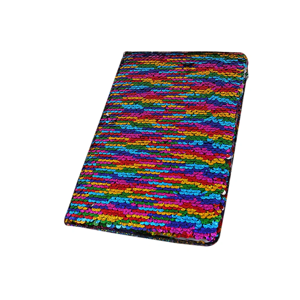Mermaid Sequins Diary Notebook Paper Glitter Notepad School Office Writing Stationery DIY Notebooks (Multicolor)