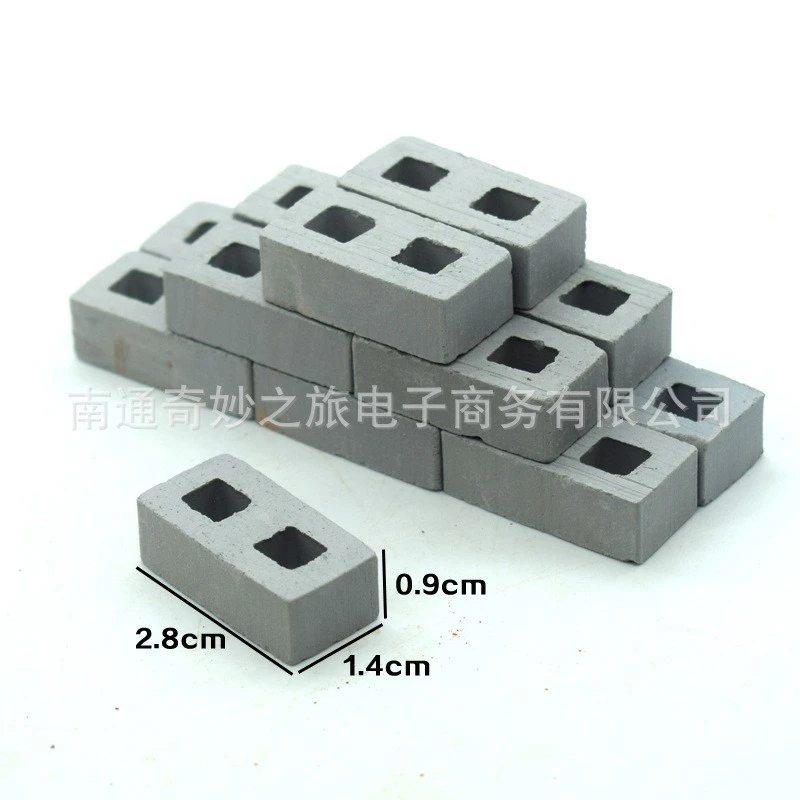 30pcs Faux Bricks Miniature Bricks Landscaping Accessories DIY Fake Bricks for Sand Box