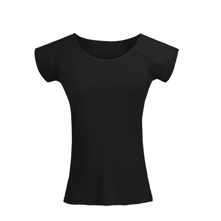 Sweat Proof T-shirt Comfortable Women Short Sleeve Underarm Sweat T-shirt Undershirt