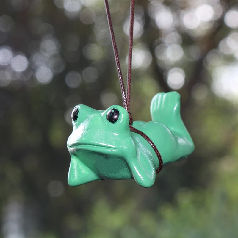 Car Hanging Ornament Rear View Mirror Pendant Adorable Frog Car Hanging Ornament