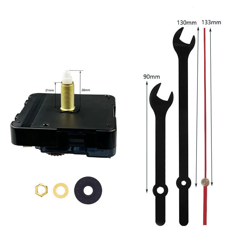 1 Set of Wall Clock Movement Kit Replacement Clock Movement Set Replaceable Clock Mechanism Kit