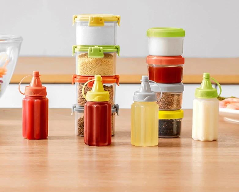 16pcs Small Containers with Lids Reusable Leakproof Salad Dressing Container Condiment Containers