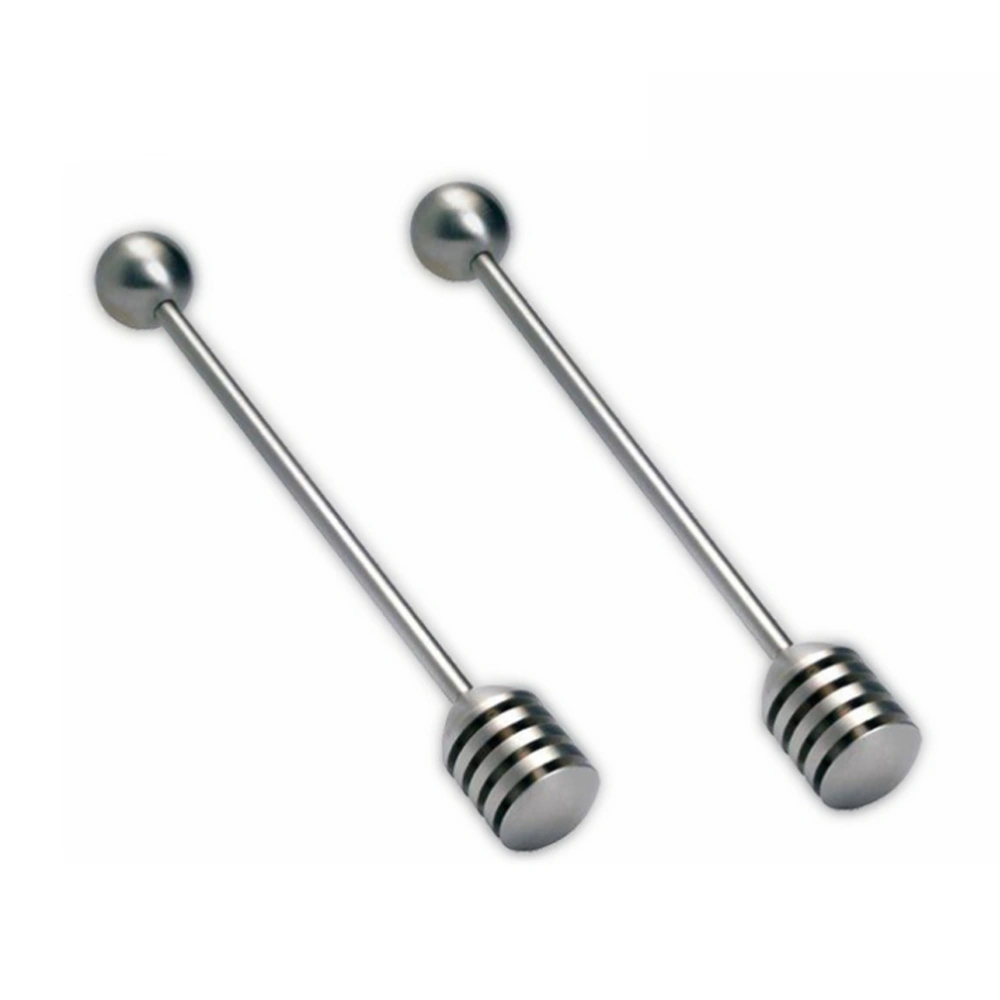 Stainless Steel Honey Stirrer Honey Stir Sticks Honey Stirring Spoon Syrup Stirrer with Round Bead