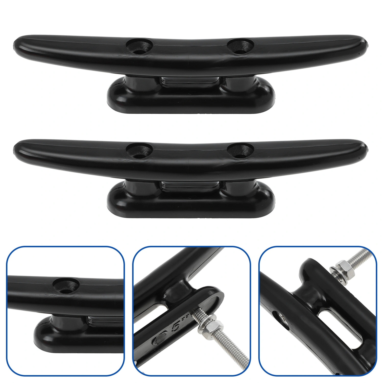 2 Pcs Nylon Cleats Kayak Cleats Boat Dock Cleats Canoe Cleat Boat Mooring Cleats
