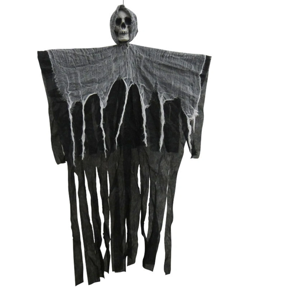 Halloween Hanging Dolls Trick Props Horrible Skull Pattern Decoration Ghost Hangings Room Escape Haunted House Hanging Black Silent Ghost