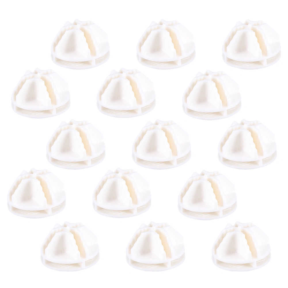 50Pcs Combine-unit Fixators Plastic Frame Joints DIY Wardrobe Connectors Storage Rack Clasp for Home Dorm (White)