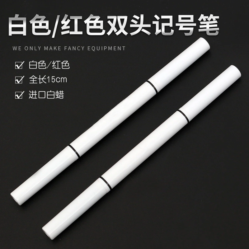 1 Set Skin Position Pen Tattoo Marking Pen Permanent Eyebrow Marker Pen Skin Marker Pen with Ruler