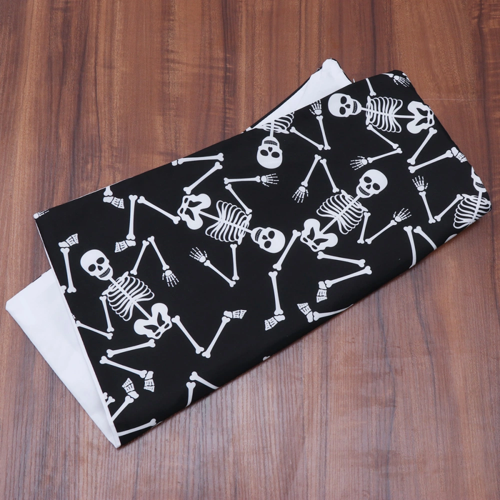 45x45cm Halloween Pillow Case Skeleton Printed Pillow Case Cushion Cover for Home Sofa Coffee Library Gift without Pillow Core