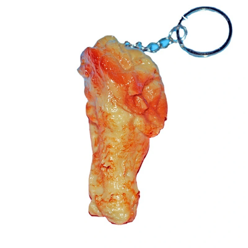 Chicken Leg Keychain Backpack Hanging Decoration Purse Key Ring Bag Creative Keychain