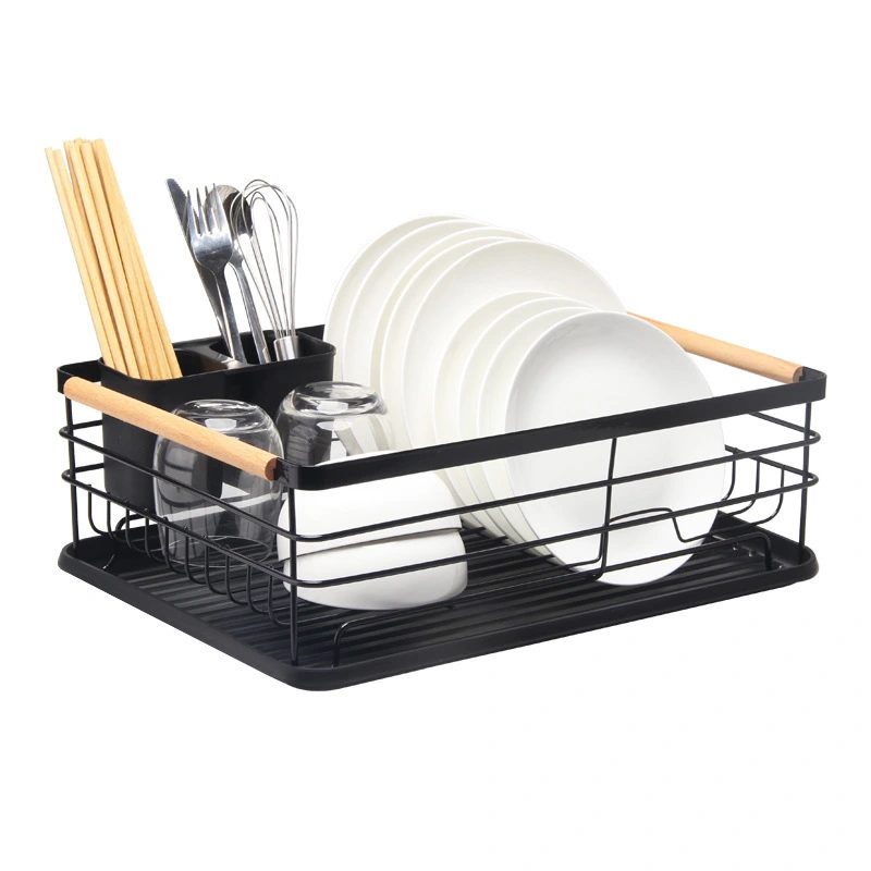 Dish Drying Rack Kitchen Countertop Dish Rack Bowl Utensil Drainer Organizer