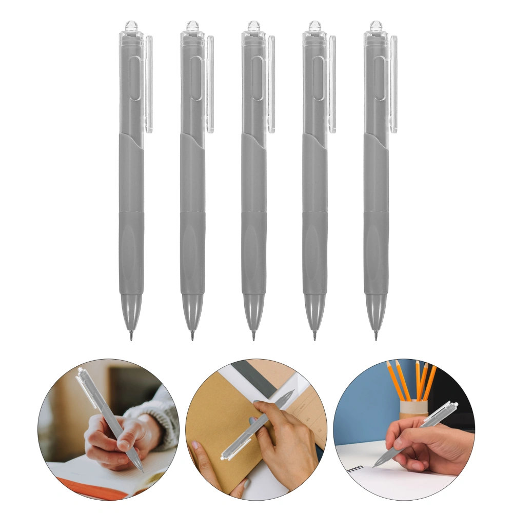 5pcs Household Ballpoint Pens Multi-function School Pens Daily Use Writing Pens Office Supply