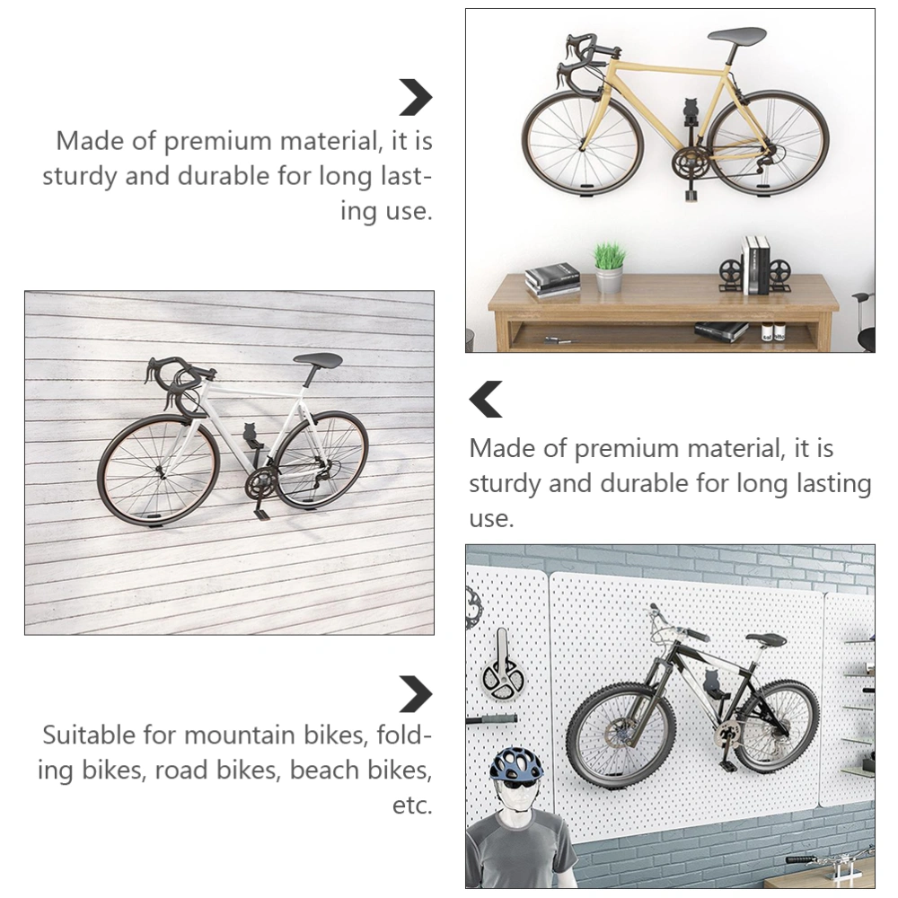 1 Set Owl Bike Wall Mount Rack Storage Hanger Indoor Bike Holder Display Rack