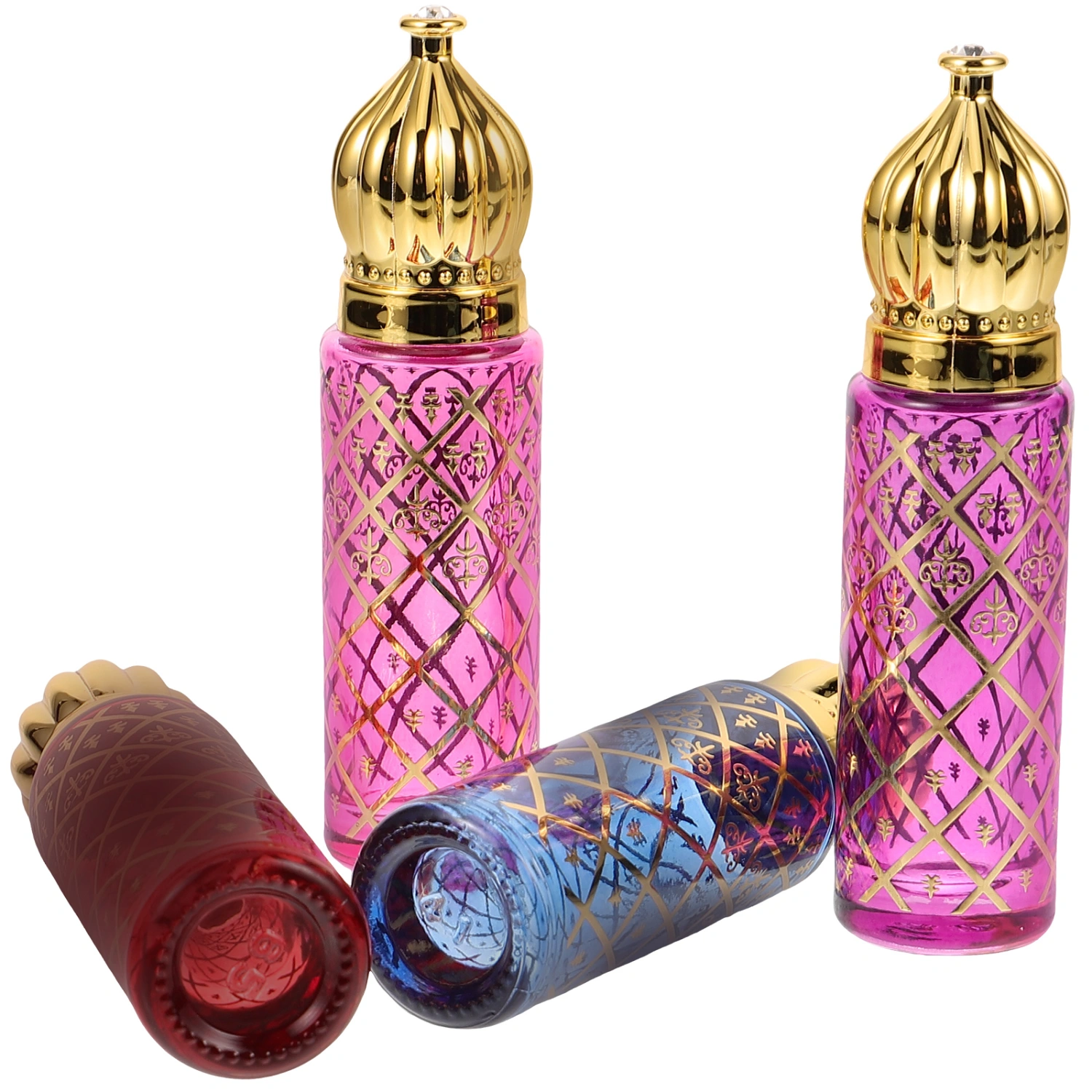4pcs Perfume Bottles Small Essential Oil Bottles Empty Liquid Bottle Decorative Perfume Bottle 6ml