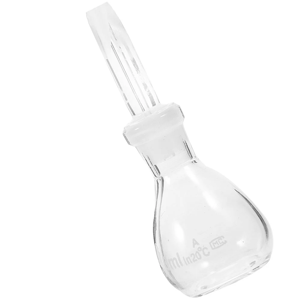 Laboratory Glass Pycnometer Reagent Bottle Glass Bottle Liquid Storage Bottle with Stopper