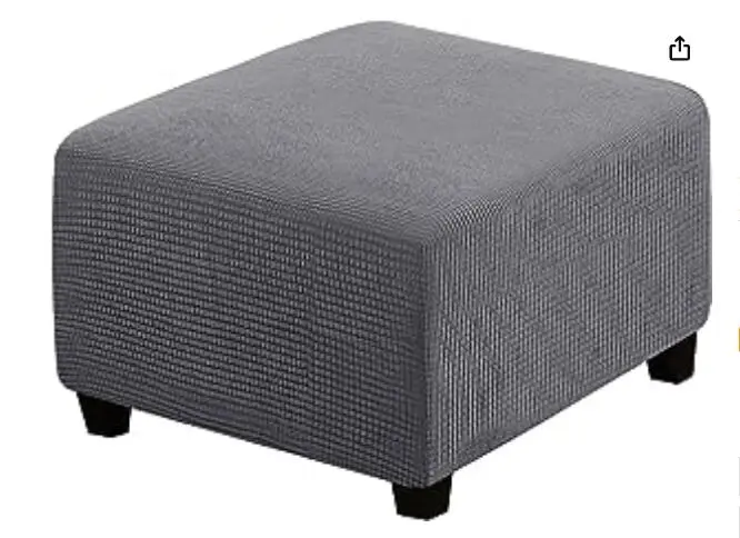 Square Stool Cover Stretch Foot Stool Cover Replacement Stool Seat Cover