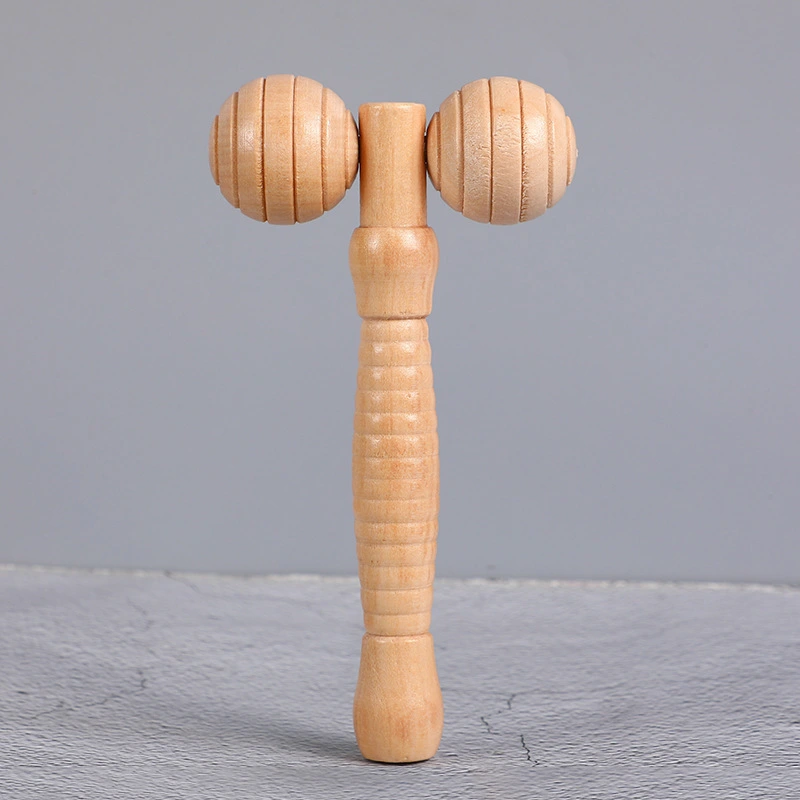 3pcs Wooden Foot Massager Rollers Manual Back Massager Body Massage Roller Shoulder Massager