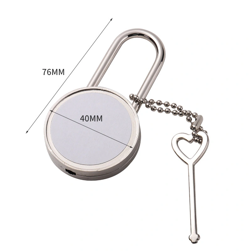 1 Set Heat Transfer Diy Lock Replacement Padlock Small Padlock With Key Luggage Lock