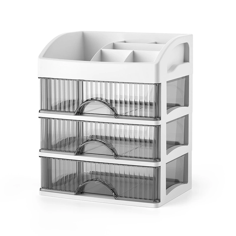 Tabletop Small Cabinet Transparent Drawer Organizer Multi-layer Stationery Storage Holder