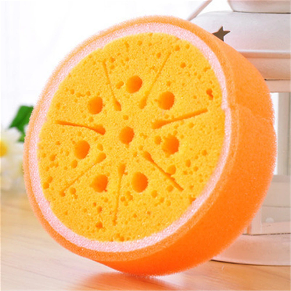 4pcs Bath Sponges Fruits Shaped Design Bath Sponges Lovely Kids Bath Tool for Home Bathroom Kids (Random Style)